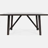 American Rustics 72" Counter Height Trestle Dining Table in Distressed Wood